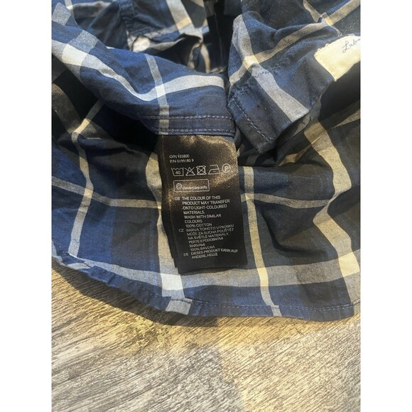 Regular L.O.G.G. Label of Graded Goods Mens Blue Plaid Medium H&M Dress Shirt - Picture 5 of 5